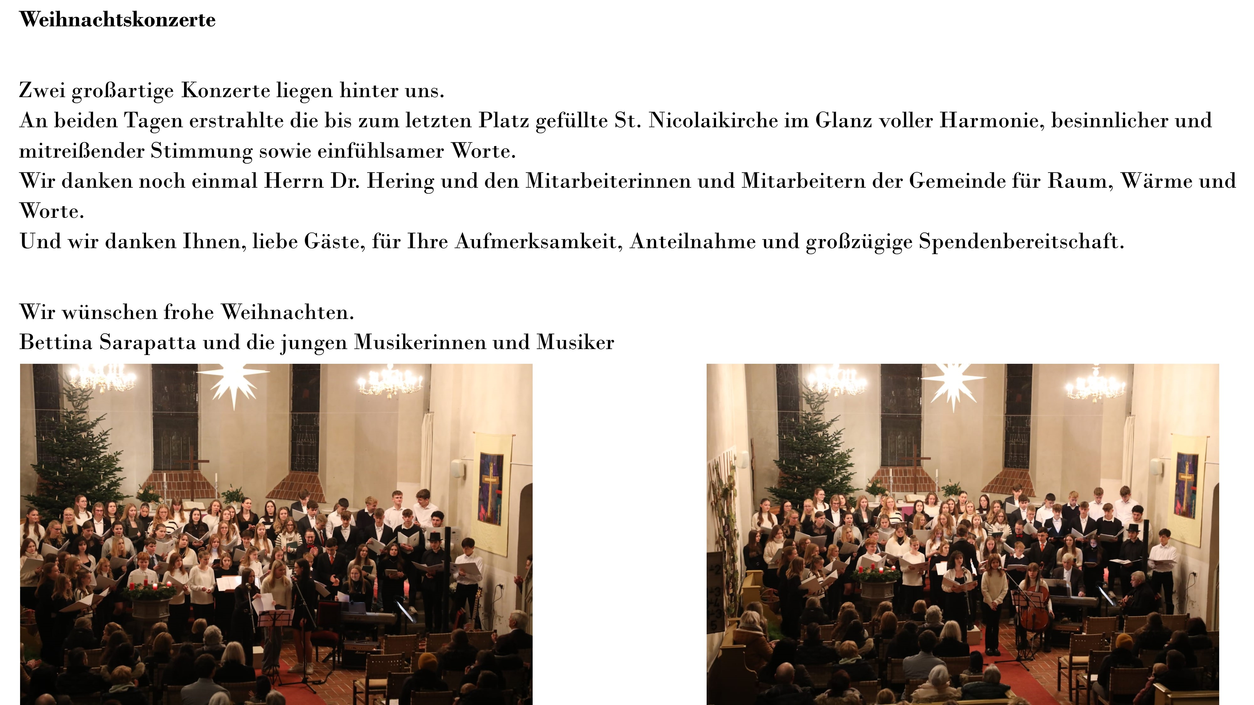 Weihnachtskonzert